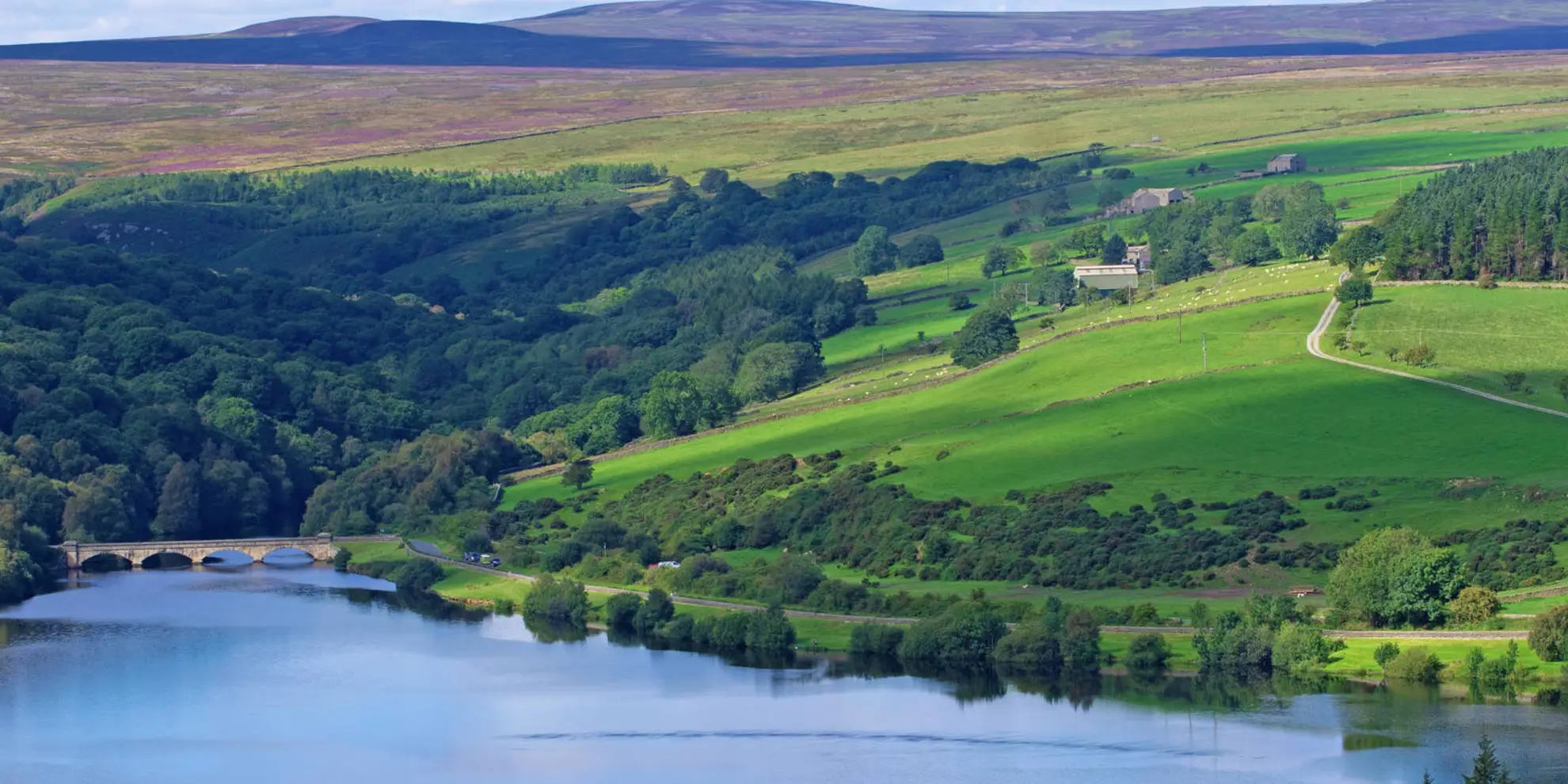 An image depicting the trail River Burn - Leighton Reservoir - Druid's Temple and Sole Beck and its surrounding area.