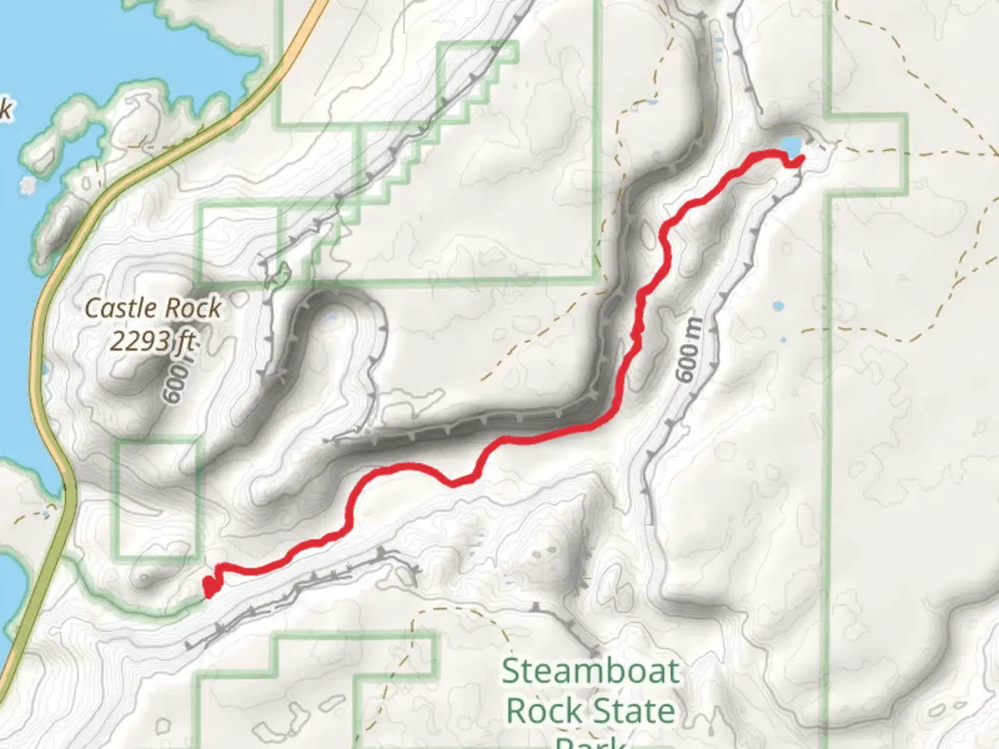 An image depicting the trail Northrup Lake Out and Back and its surrounding area.