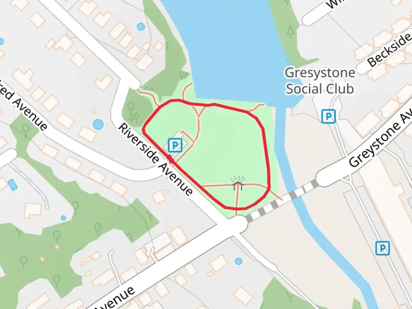 An image depicting the trail Cricket Field Loop and its surrounding area.