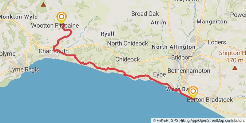 Dorset Loop from North Haven Point stage 10 Map