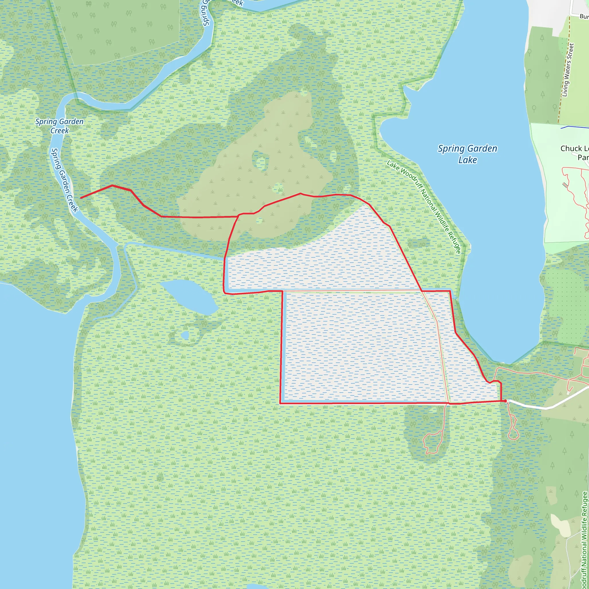 Pontoon Landing Trail Loop mobile static map