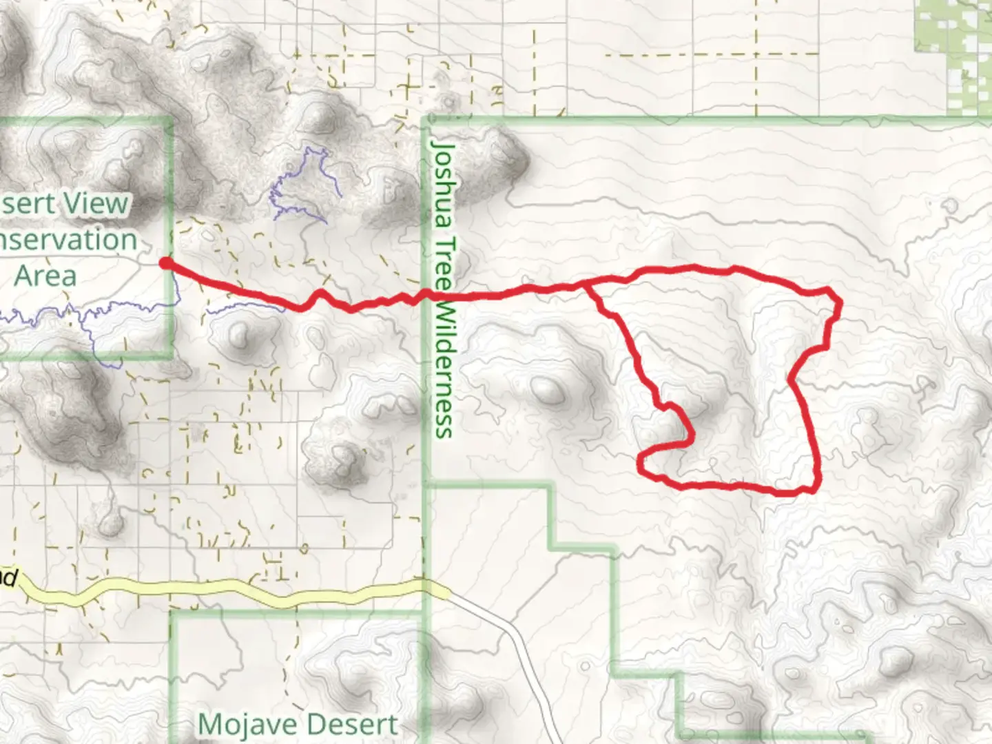 An image depicting the trail Burro Loop Trail and its surrounding area.