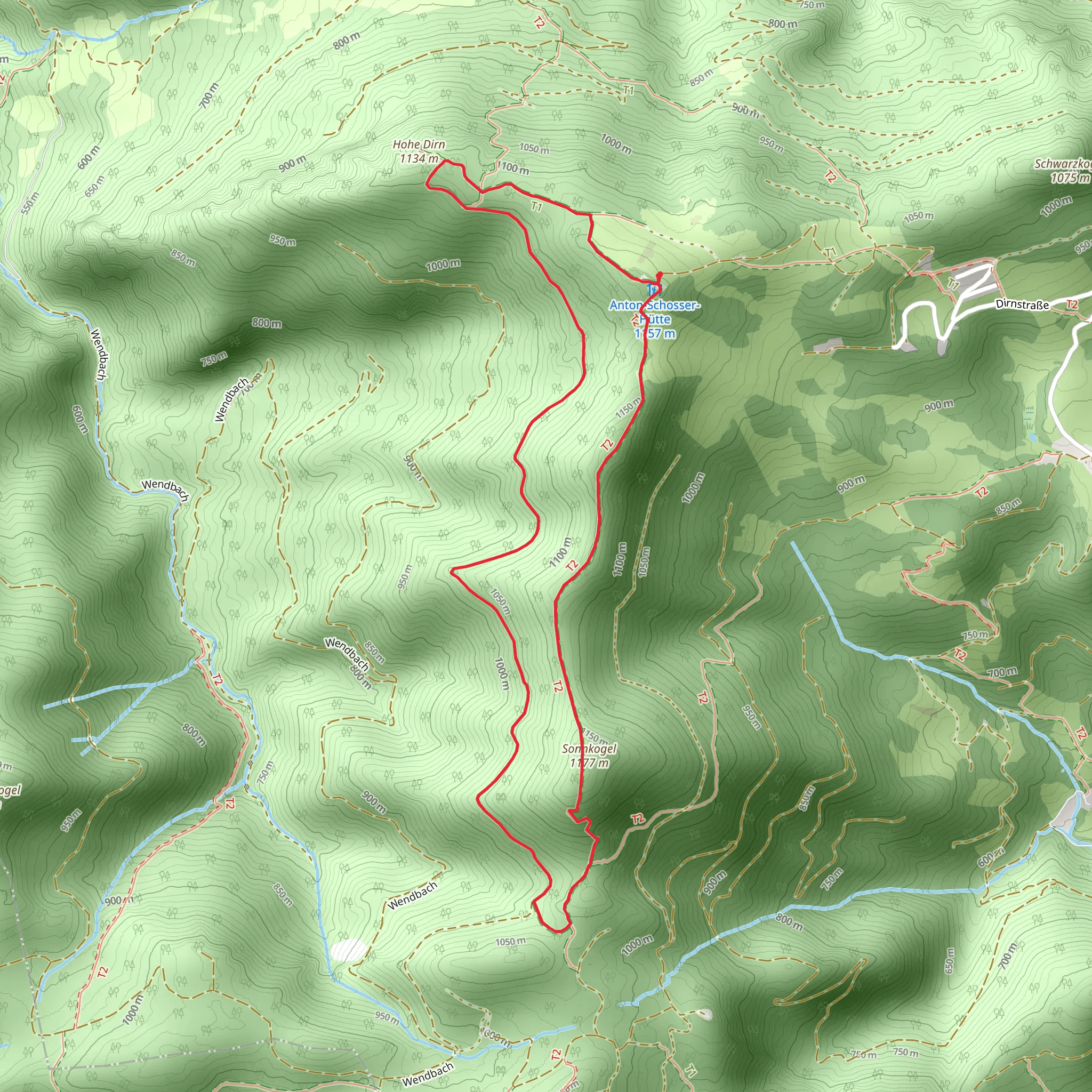 Sonnkogel Loop Trail mobile static map