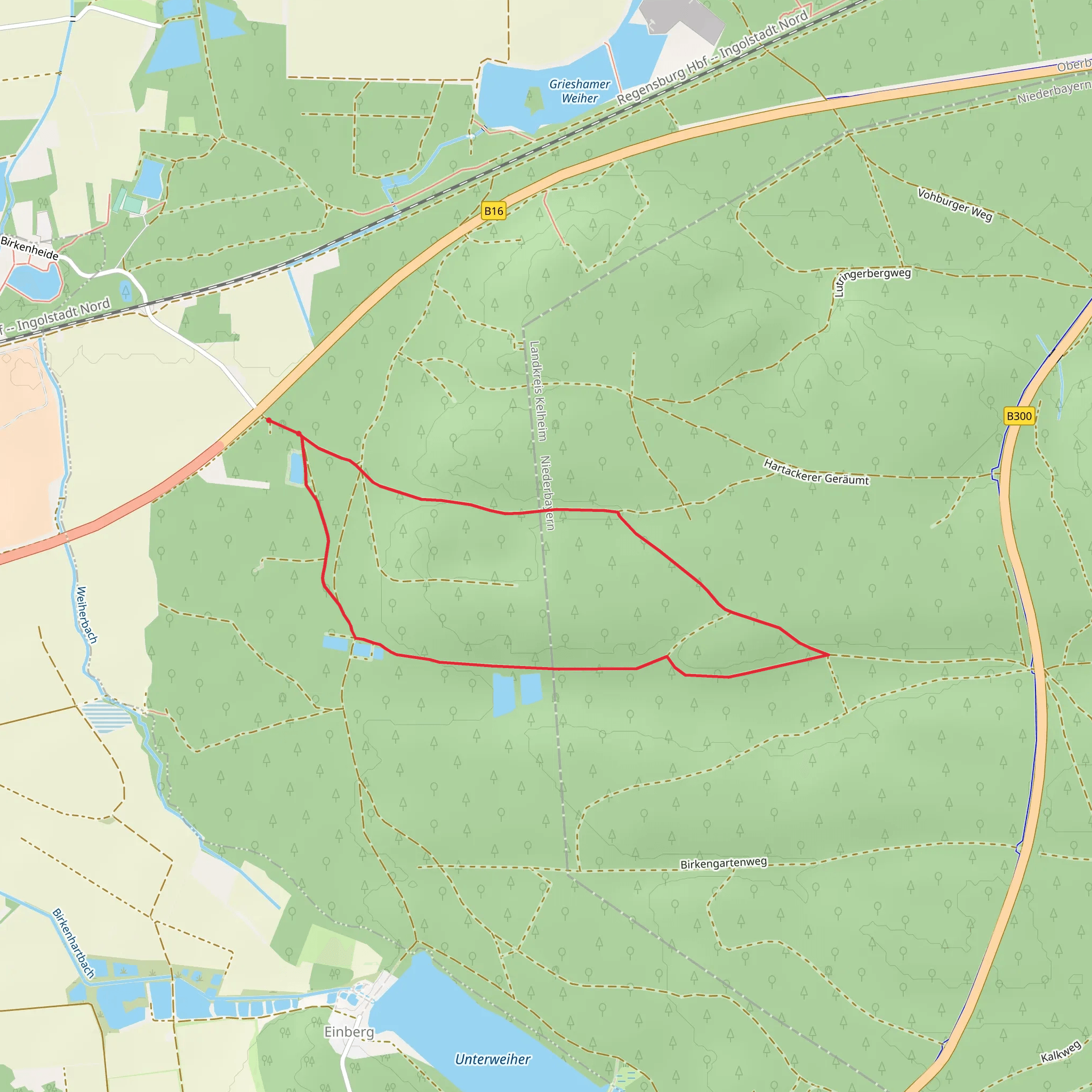 Dunzingerberg Loop mobile static map