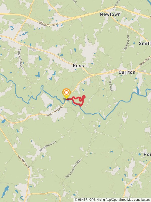 Loop along South Fork Broad River