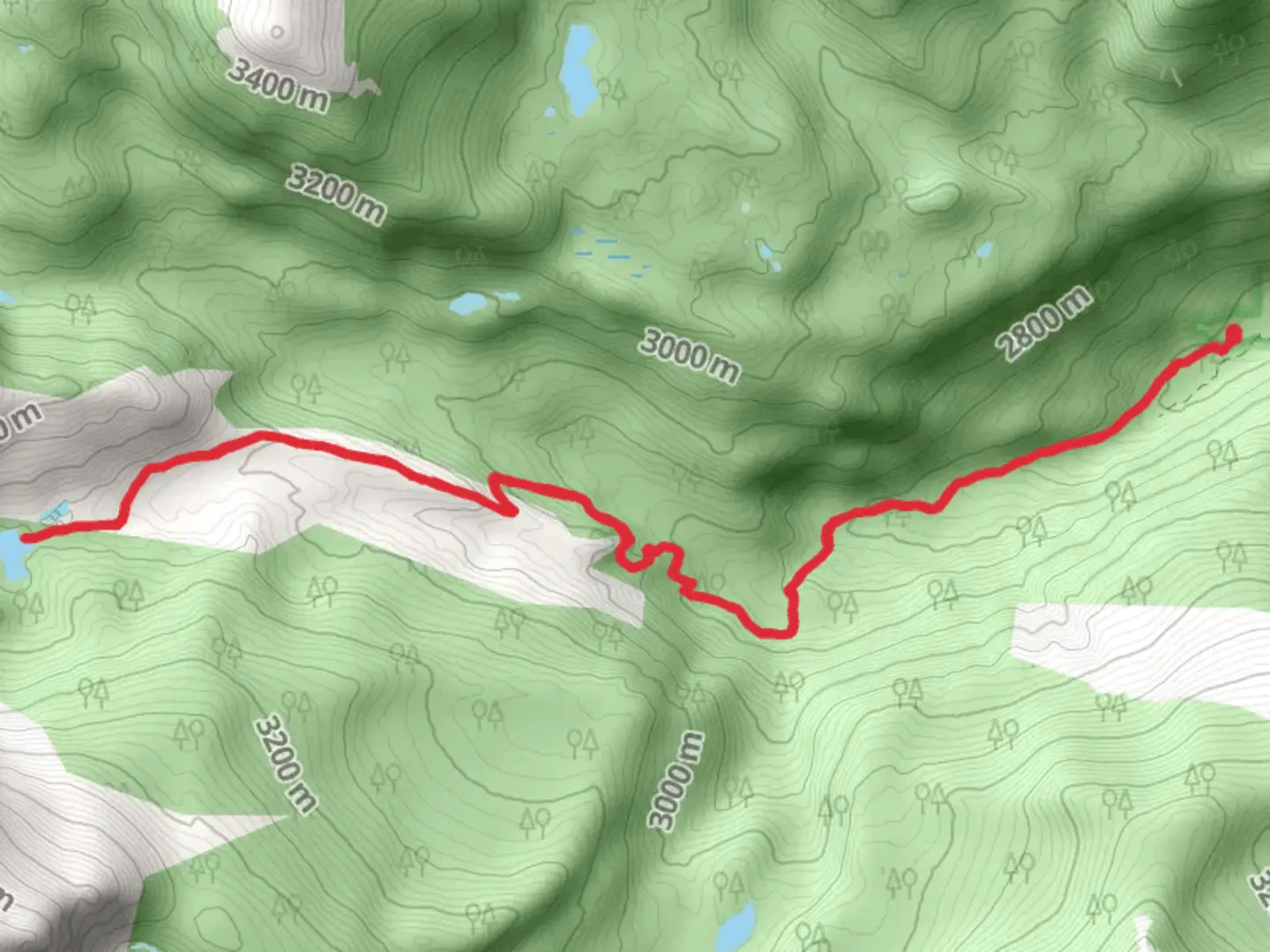 An image depicting the trail Chikadee Pond and Ouzel Lake Trail and its surrounding area.