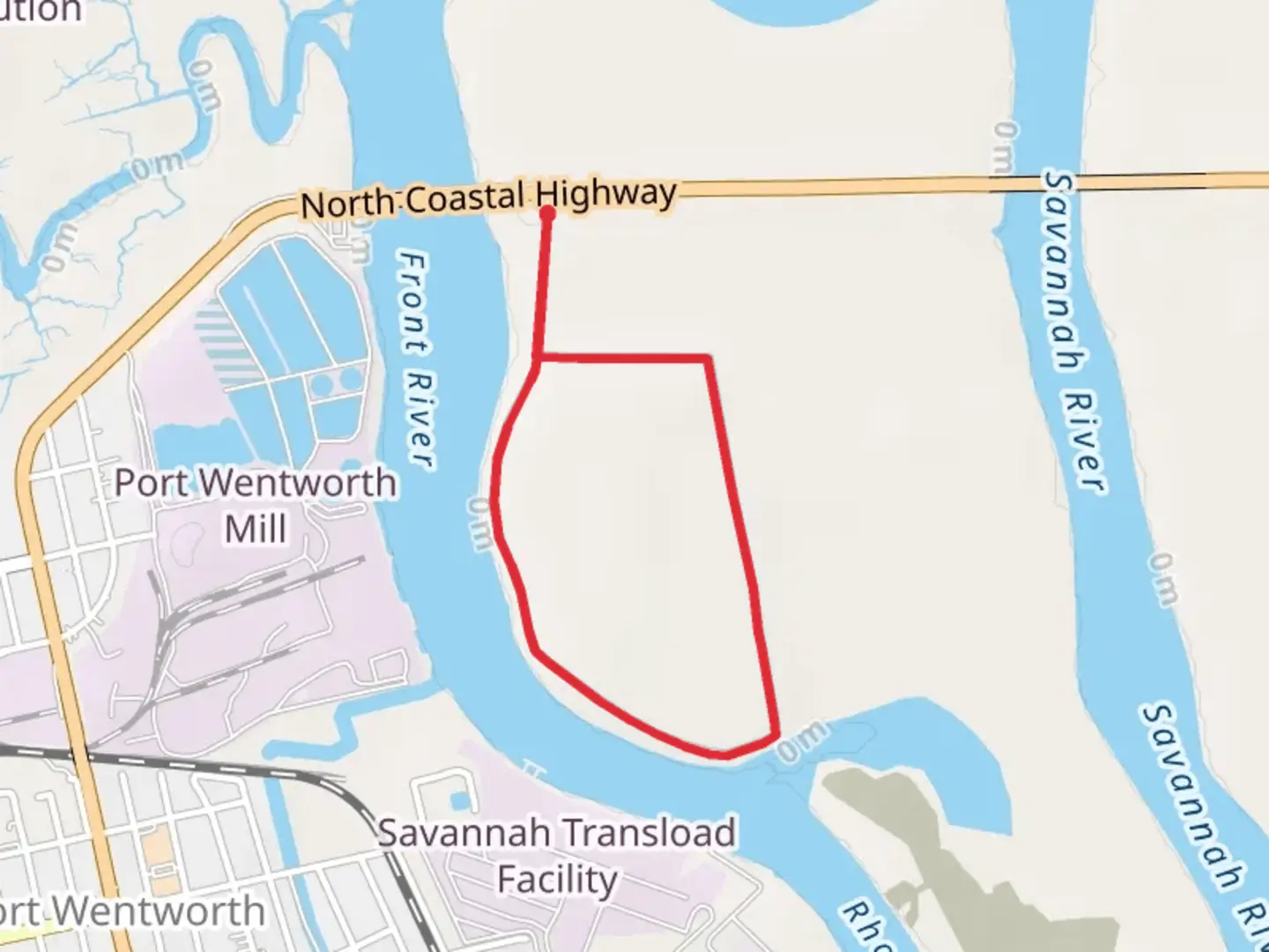 An image depicting the trail Front River Loop and its surrounding area.