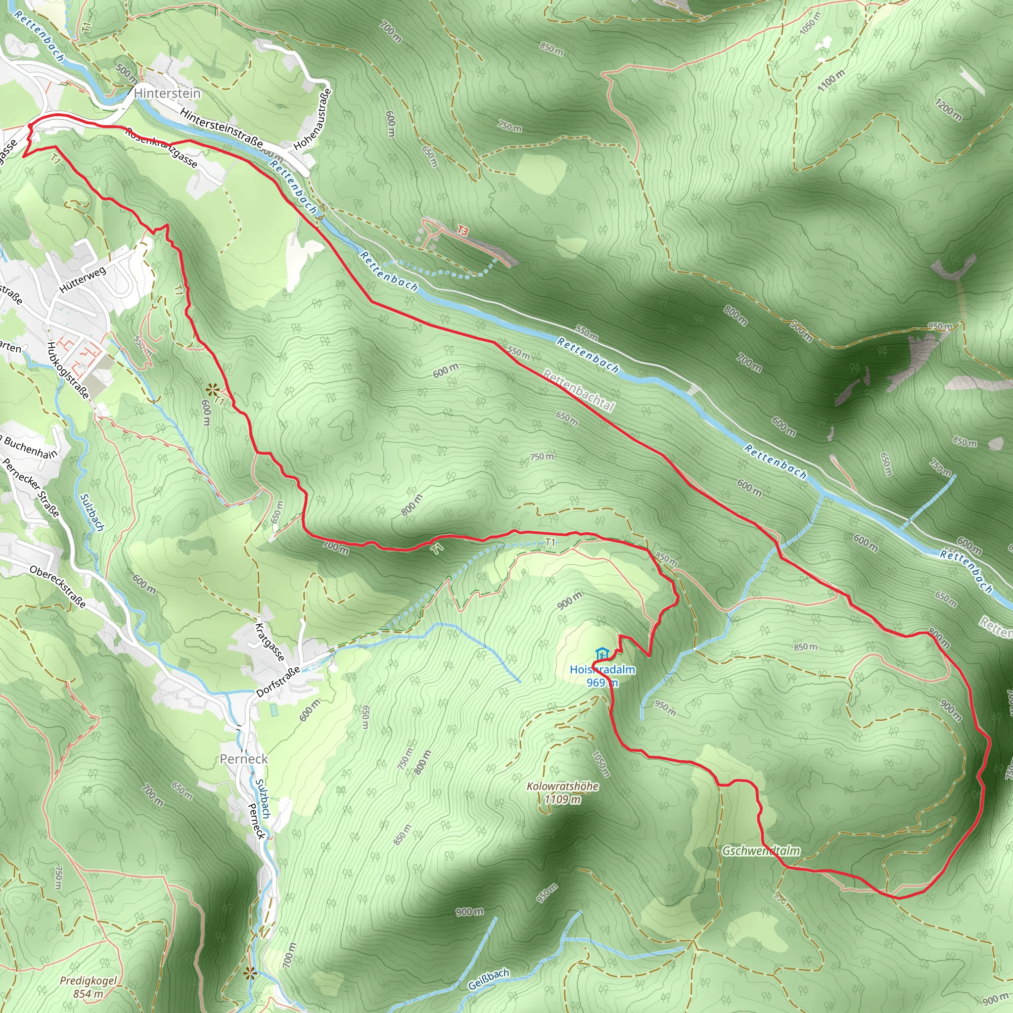Jubilee Walk to Hoisnrad mobile static map
