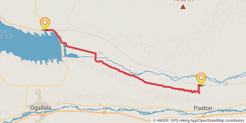 American Discovery Trail - North stage 63 Map