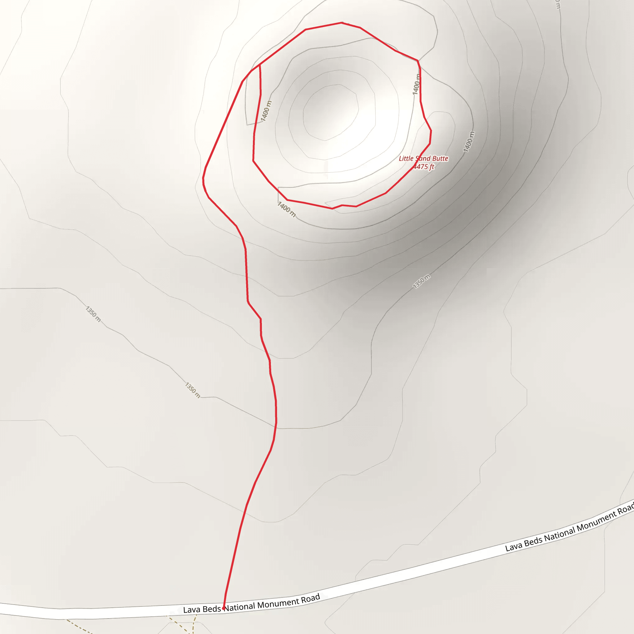 Little Sand Butte Loop mobile static map