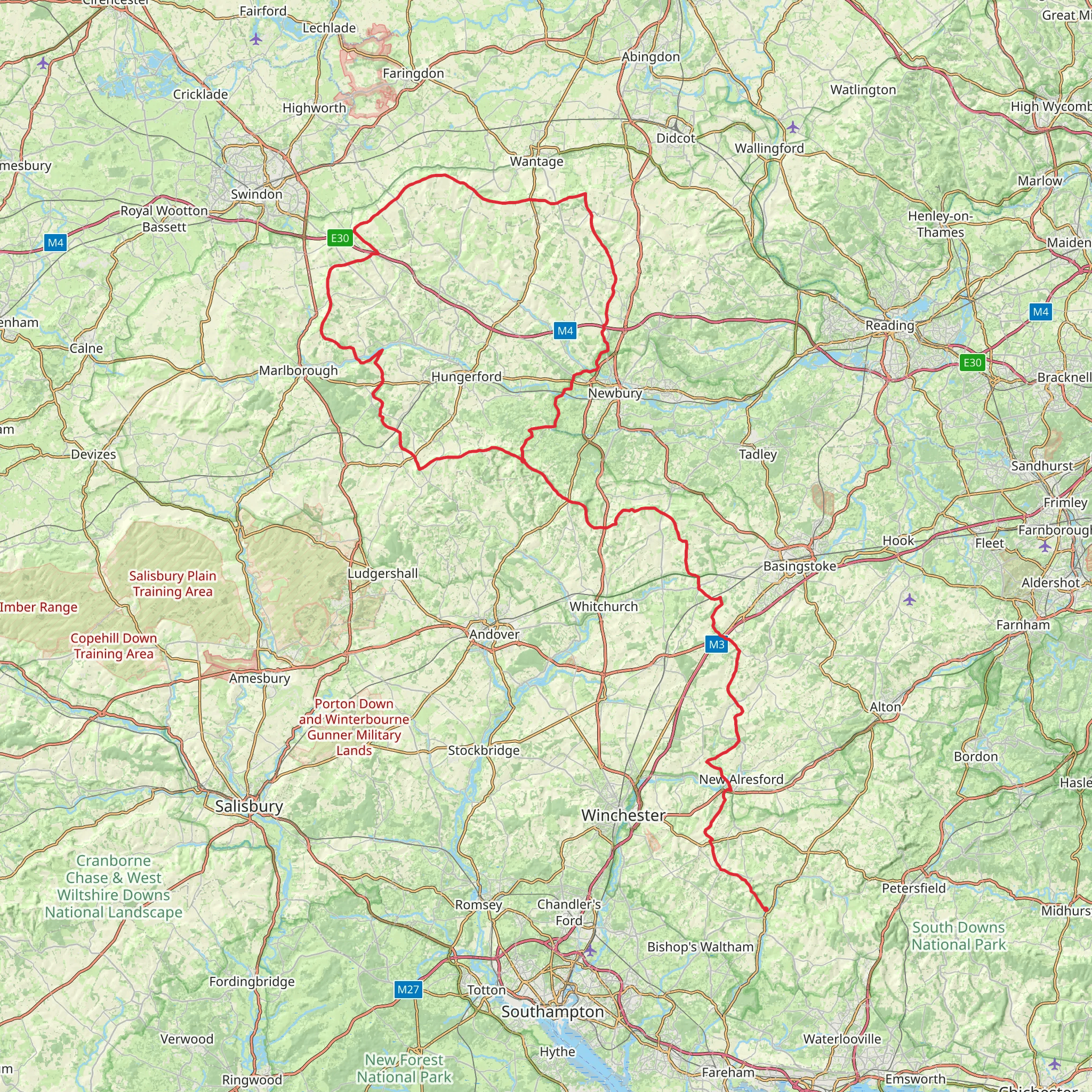 Three Downs Link mobile static map