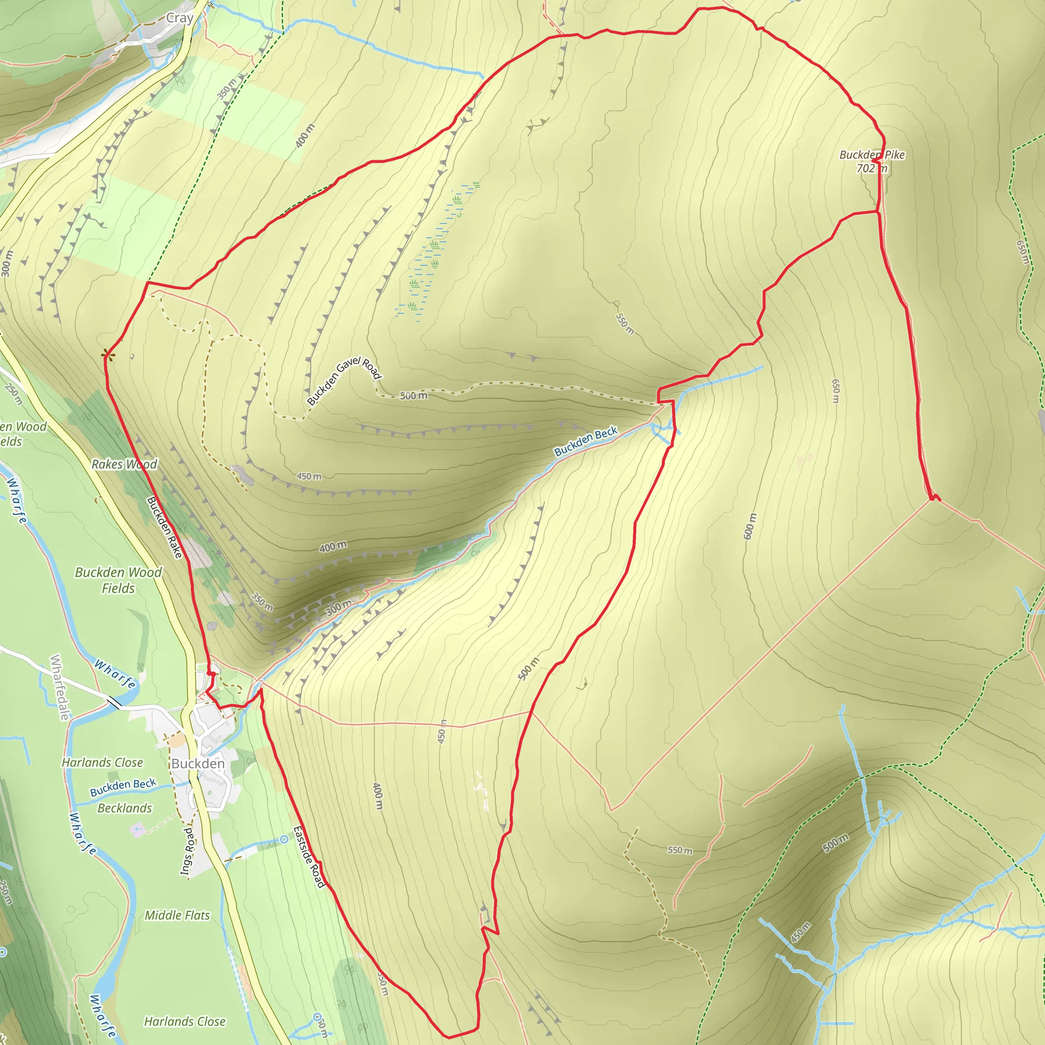 Buckden Pike mobile static map