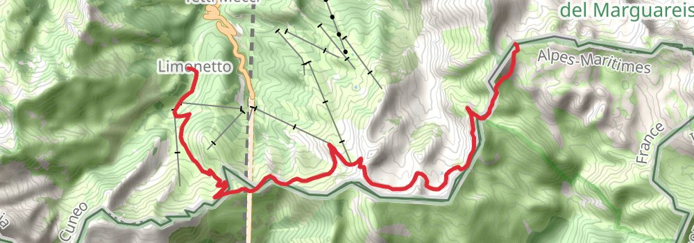 Grande Traversata delle Alpi stage 59 Map
