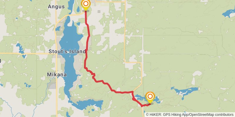 Ice Age National Scenic Trail stage 9 Map