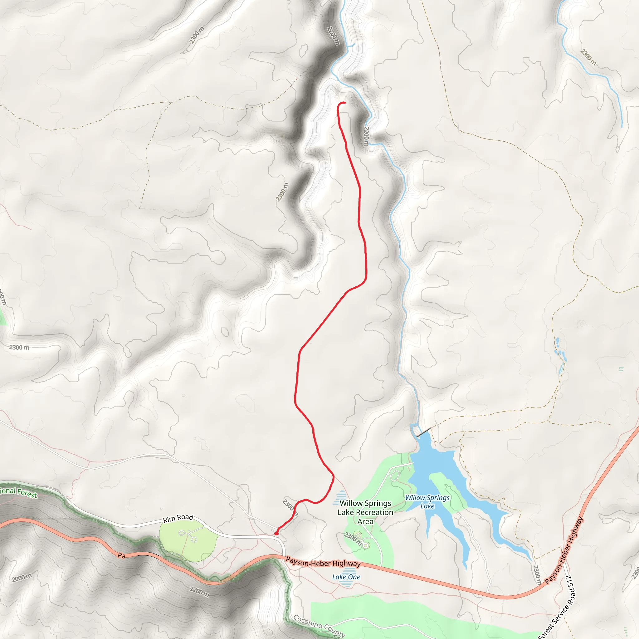 235 Chevelon Canyon Trail mobile static map