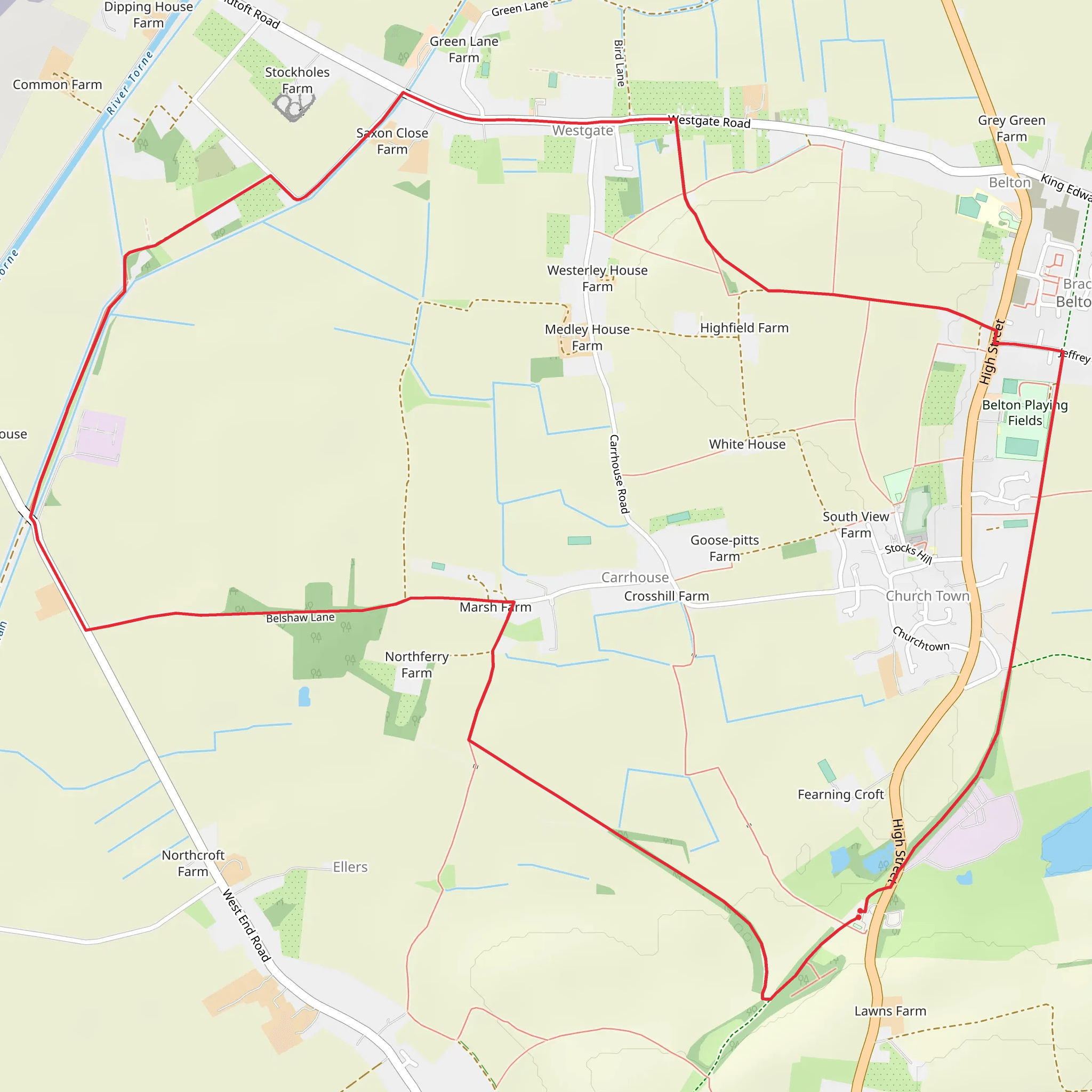 Carrhouse and Westgate Loop mobile static map