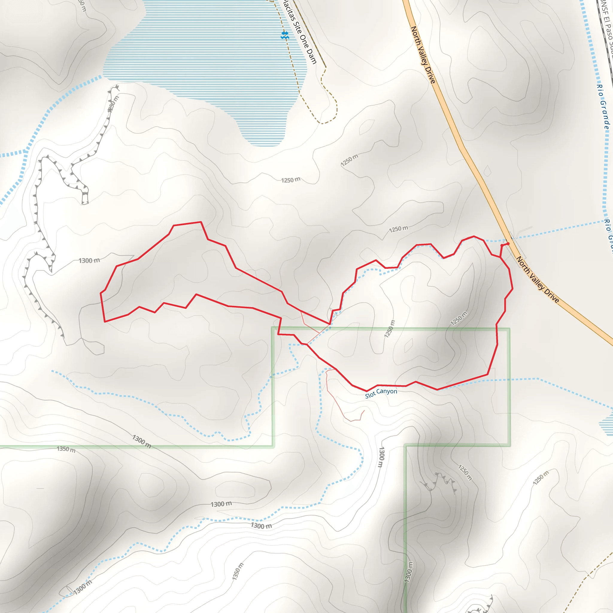 Slot Canyon Loop mobile static map
