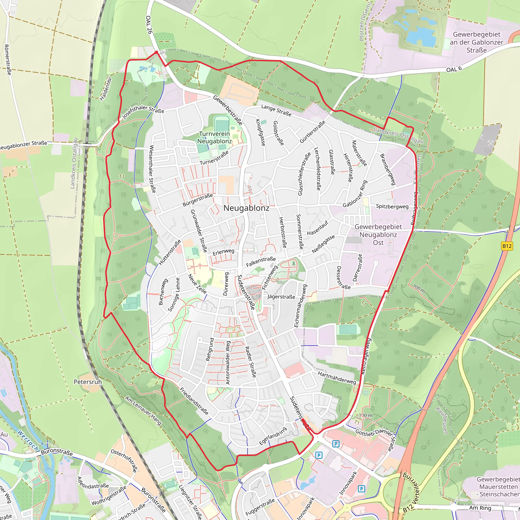 DAV Gablonzer Rundwanderweg mobile static map