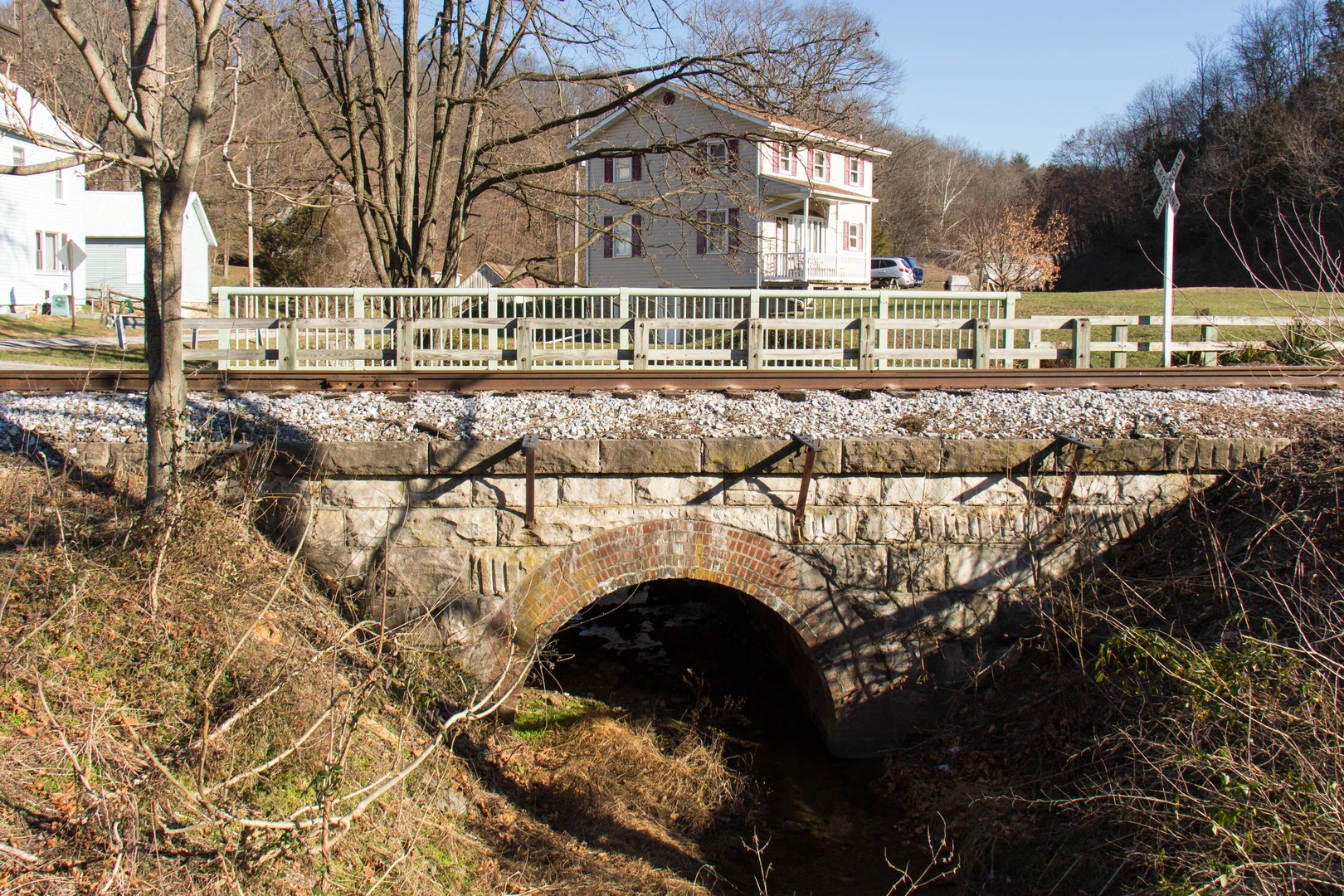 An image depicting the trail Codorus Creek Trail from John Rudy Park and its surrounding area.