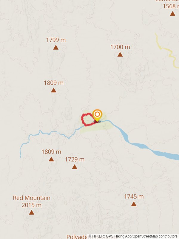 San Lorenzo Canyon Recreation Area Loop mobile static map