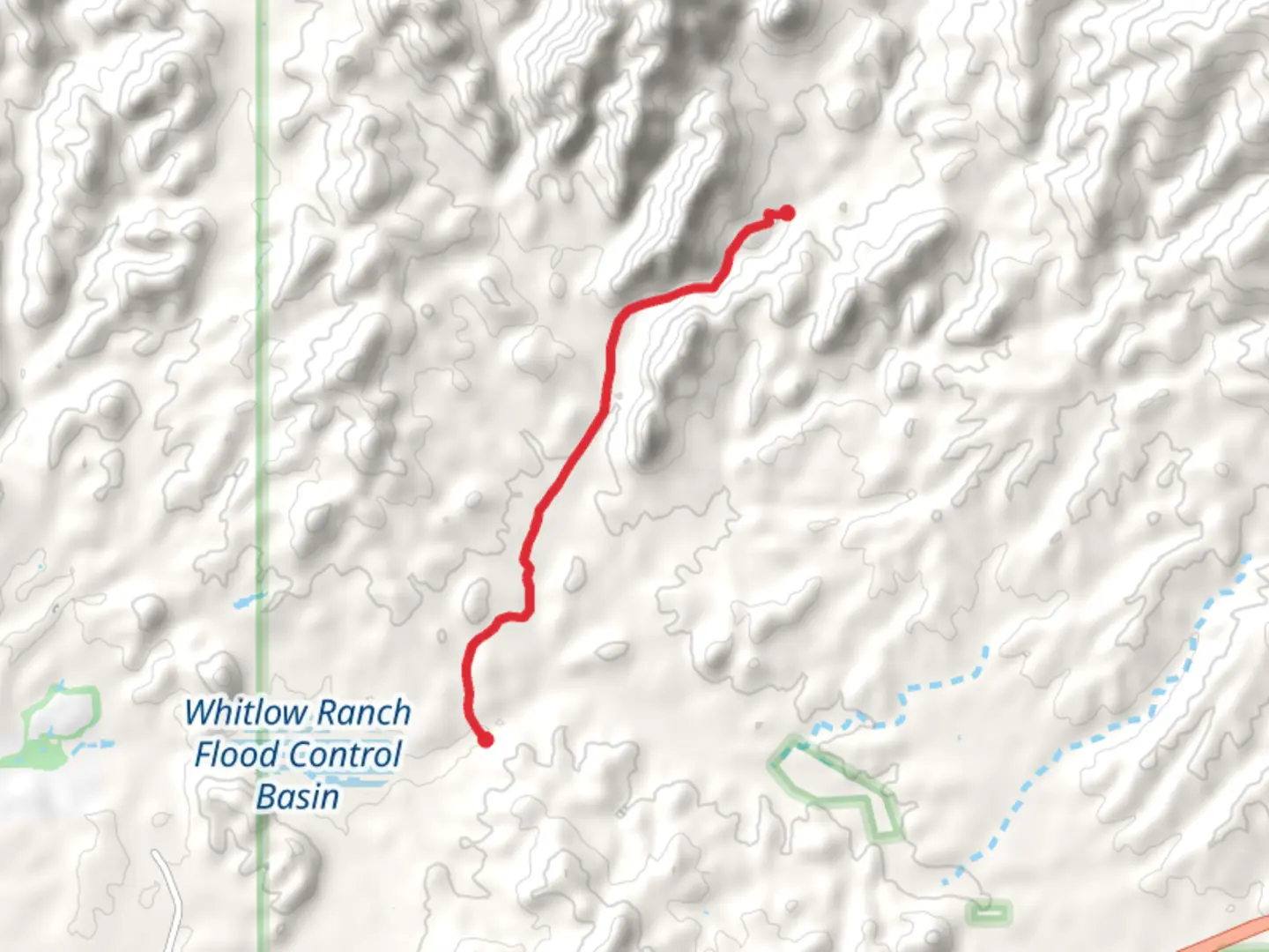 An image depicting the trail Hewitt Canyon Road and its surrounding area.