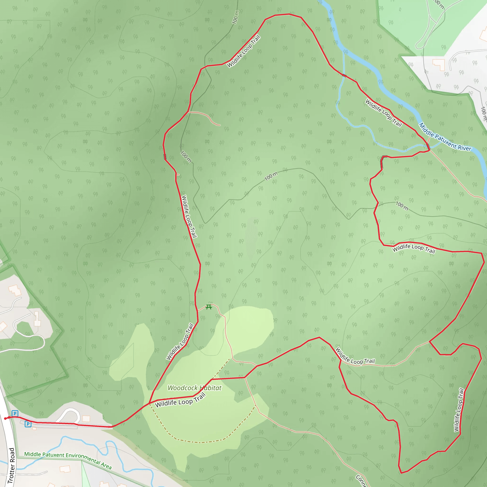 Wildlife Loop Trail mobile static map