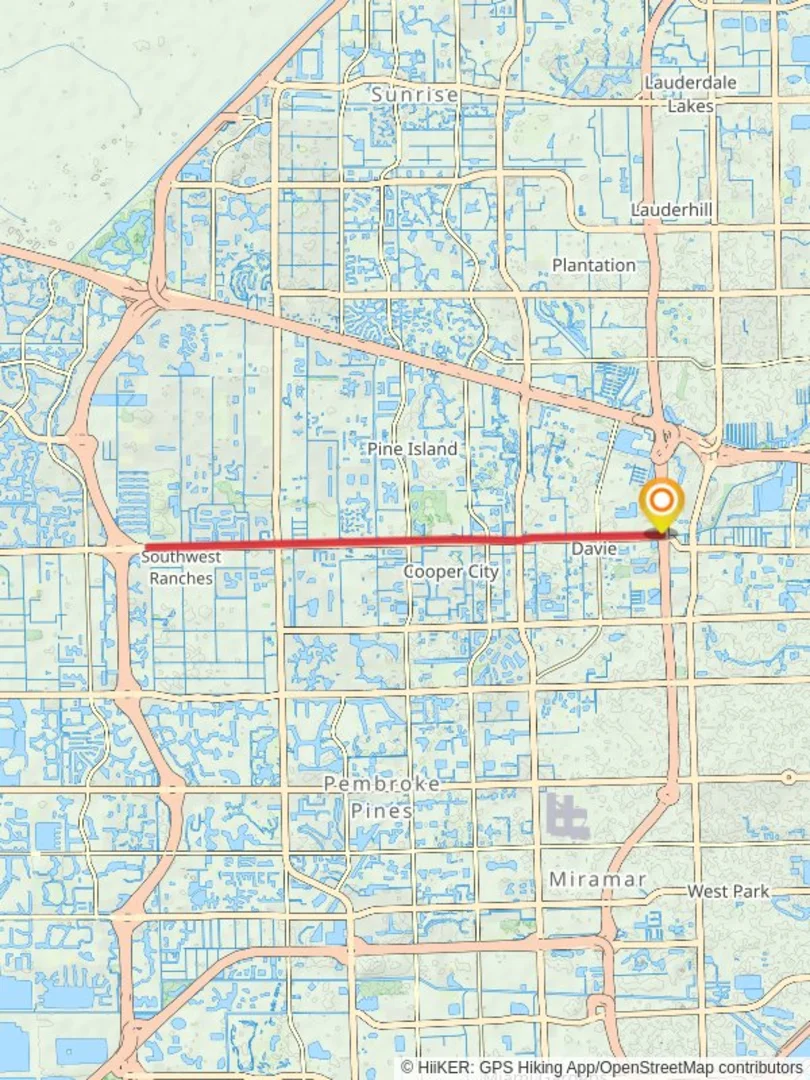 An image depicting the trail Linear Park Trail and its surrounding area.