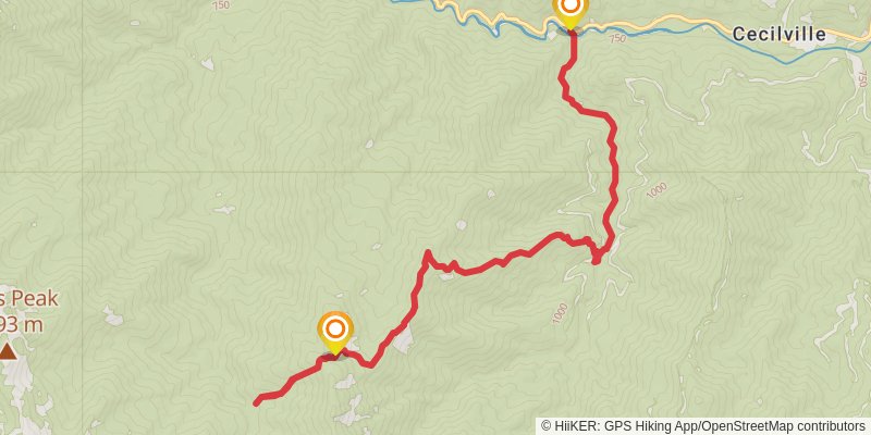 St Claire Trail stage 2 Map