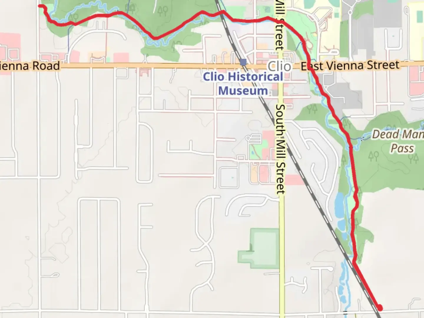 An image depicting the trail Pine Run - Trolley Line Trail and its surrounding area.