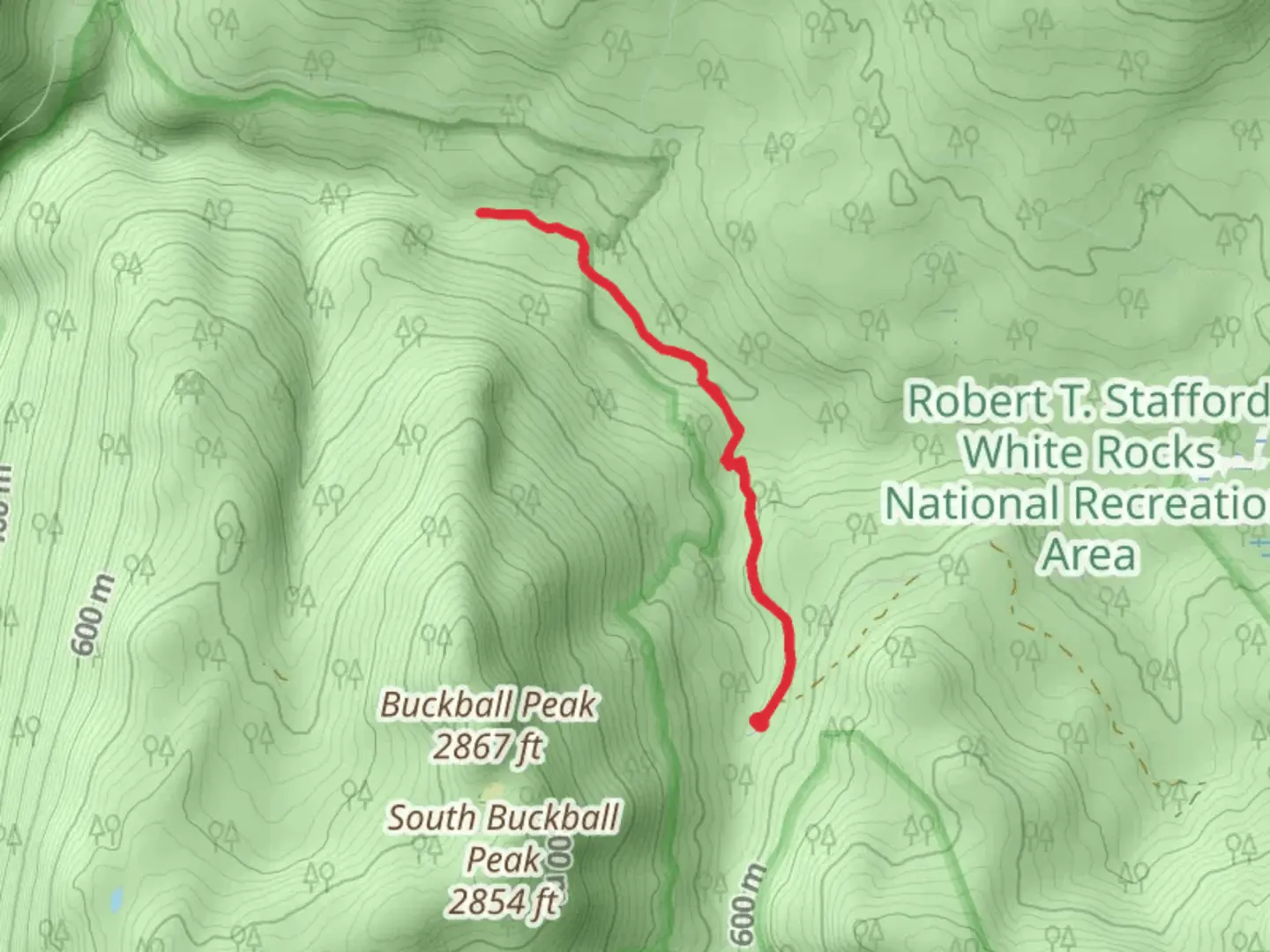 An image depicting the trail Old Job Trail and its surrounding area.