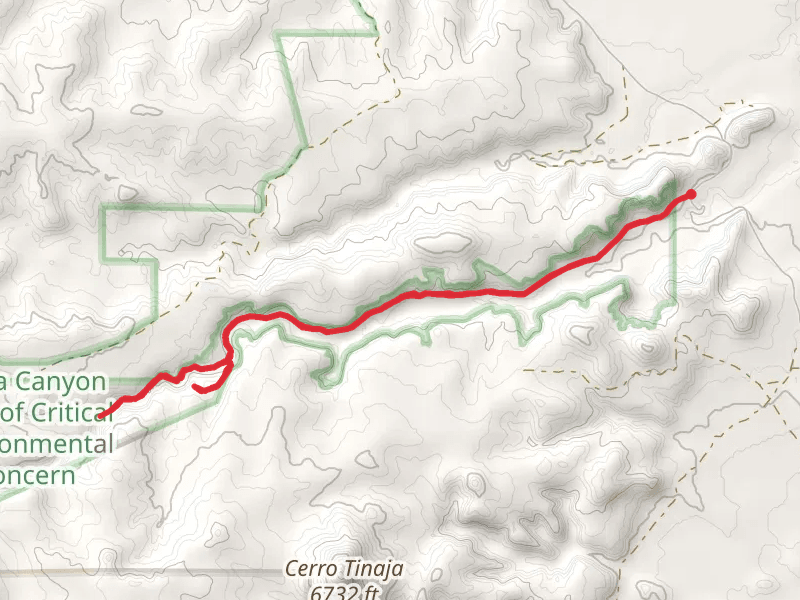 Canyon Tapia and Tower Ruin Access