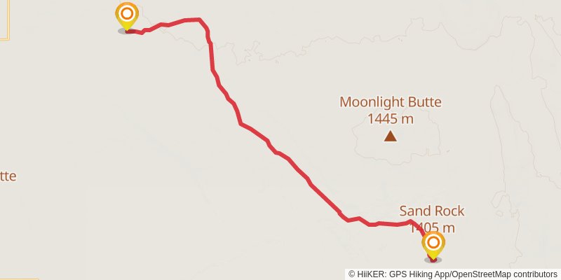 Oregon Desert Trail stage 7 Map
