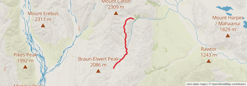 Te Araroa Trail stage 142 Map