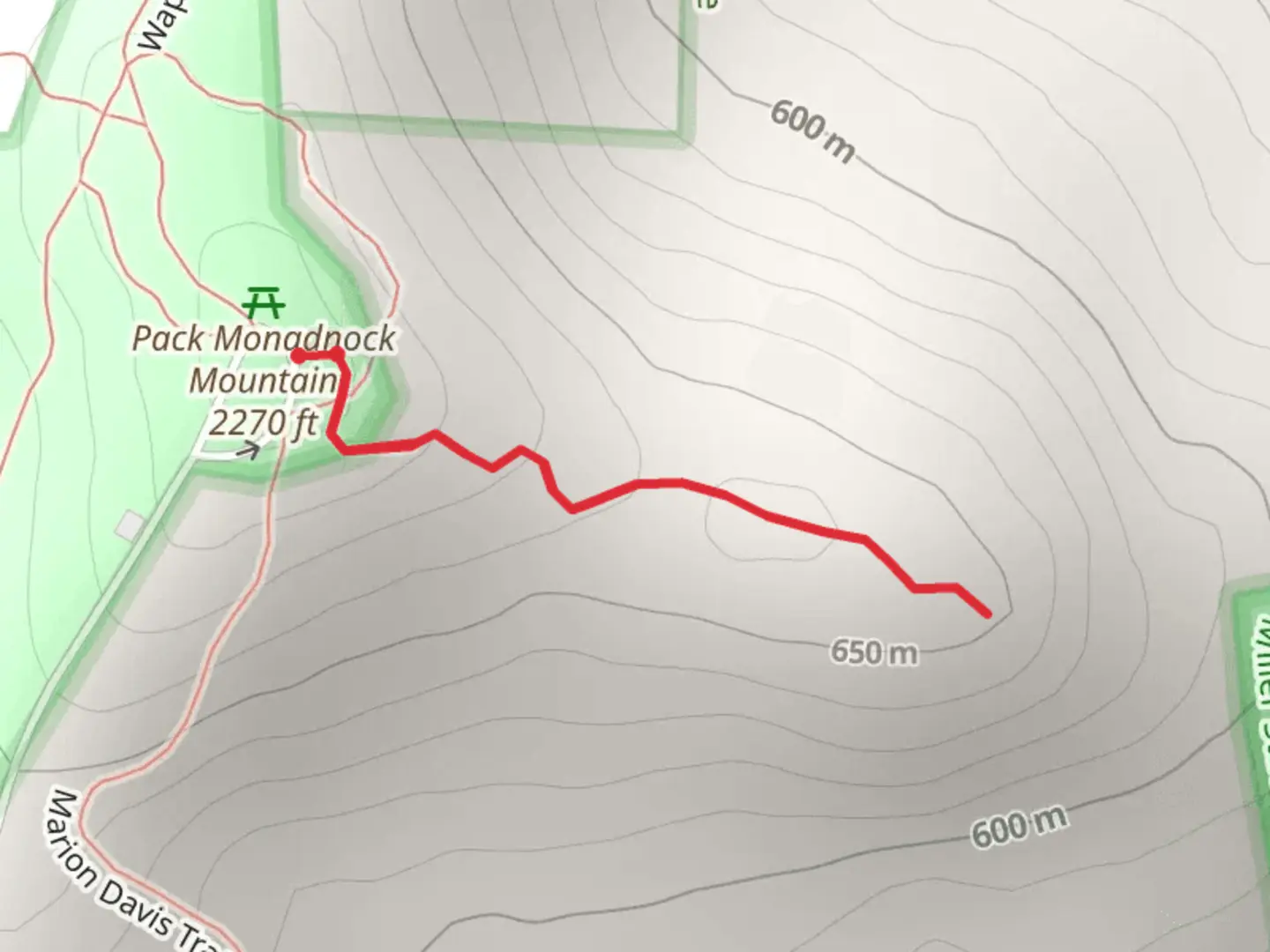 An image depicting the trail Spruce Knoll Trail and its surrounding area.