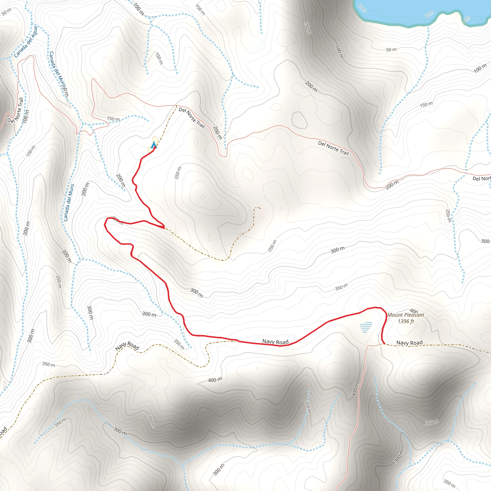 Mount Pleasant via Mavy Road mobile static map