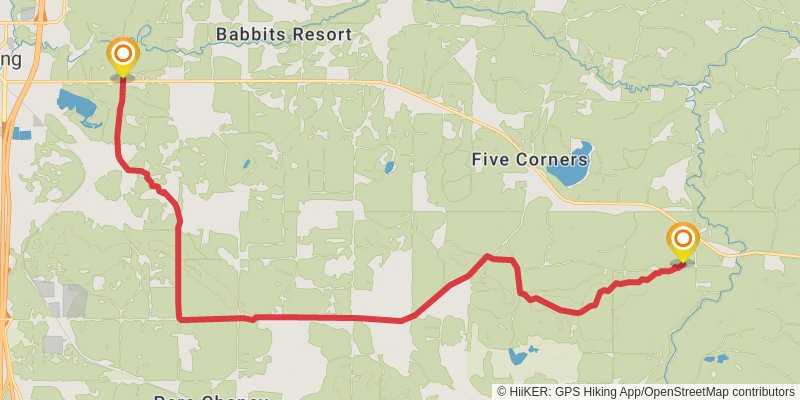 Shore To Shore Trail stage 10 Map