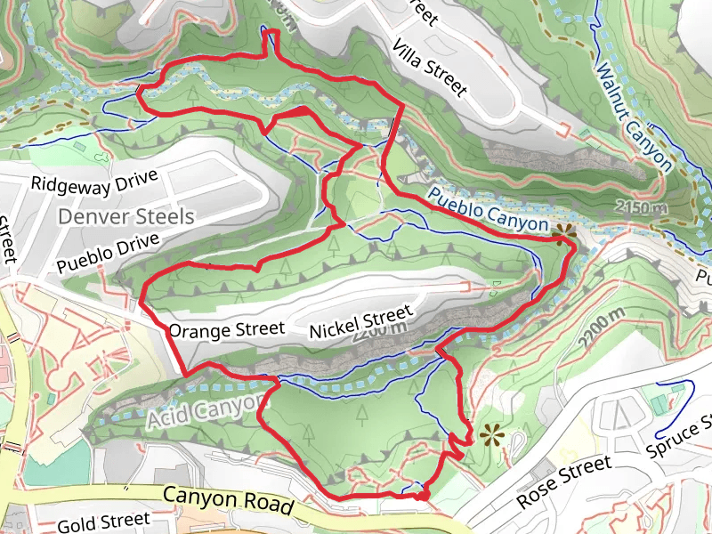 Bridges and South Pueblo Bench Loop Trail