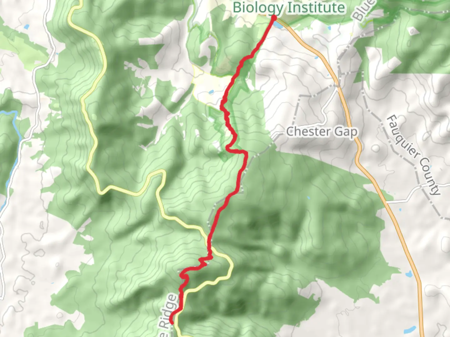An image depicting the trail Compton Peak and Carson Mountain via Appalachian Trail and its surrounding area.