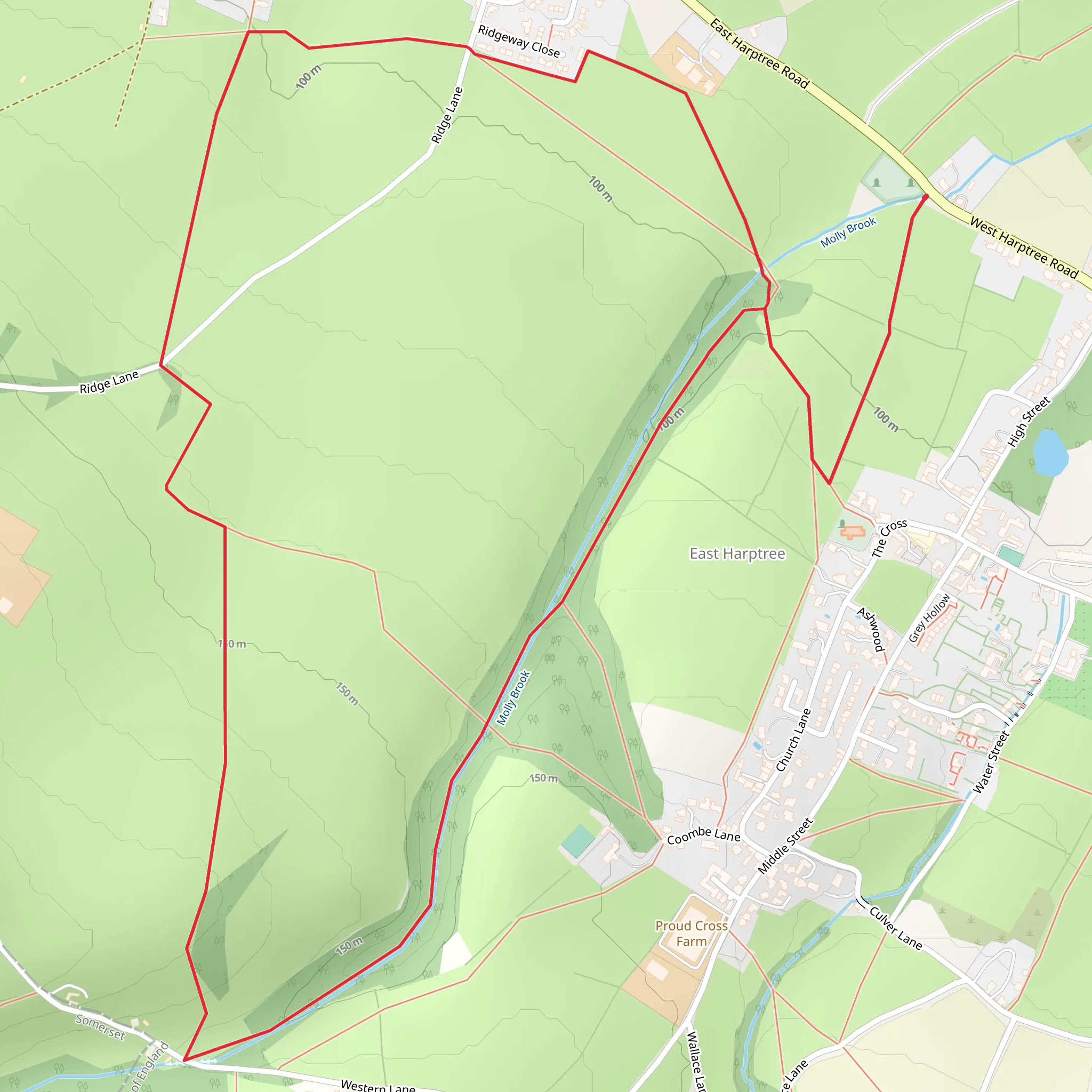 Harptree Combe mobile static map