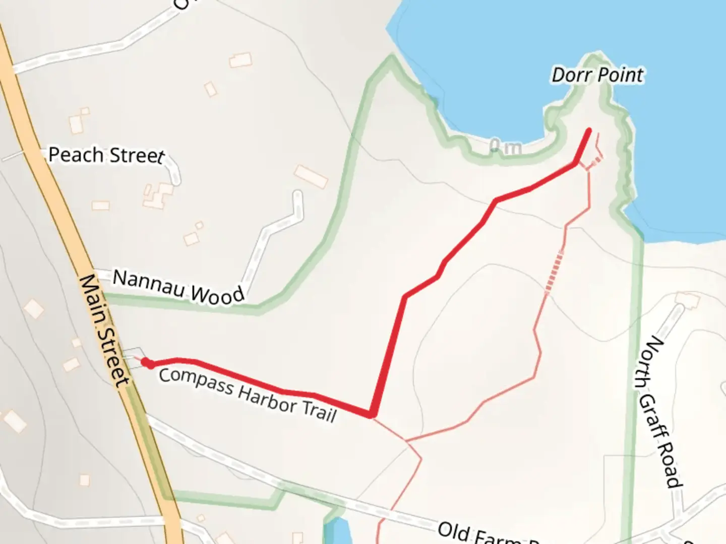 An image depicting the trail Compass Harbor View Trail and its surrounding area.