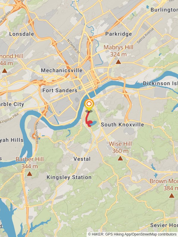 Loop along Fort Dickerson Quarry