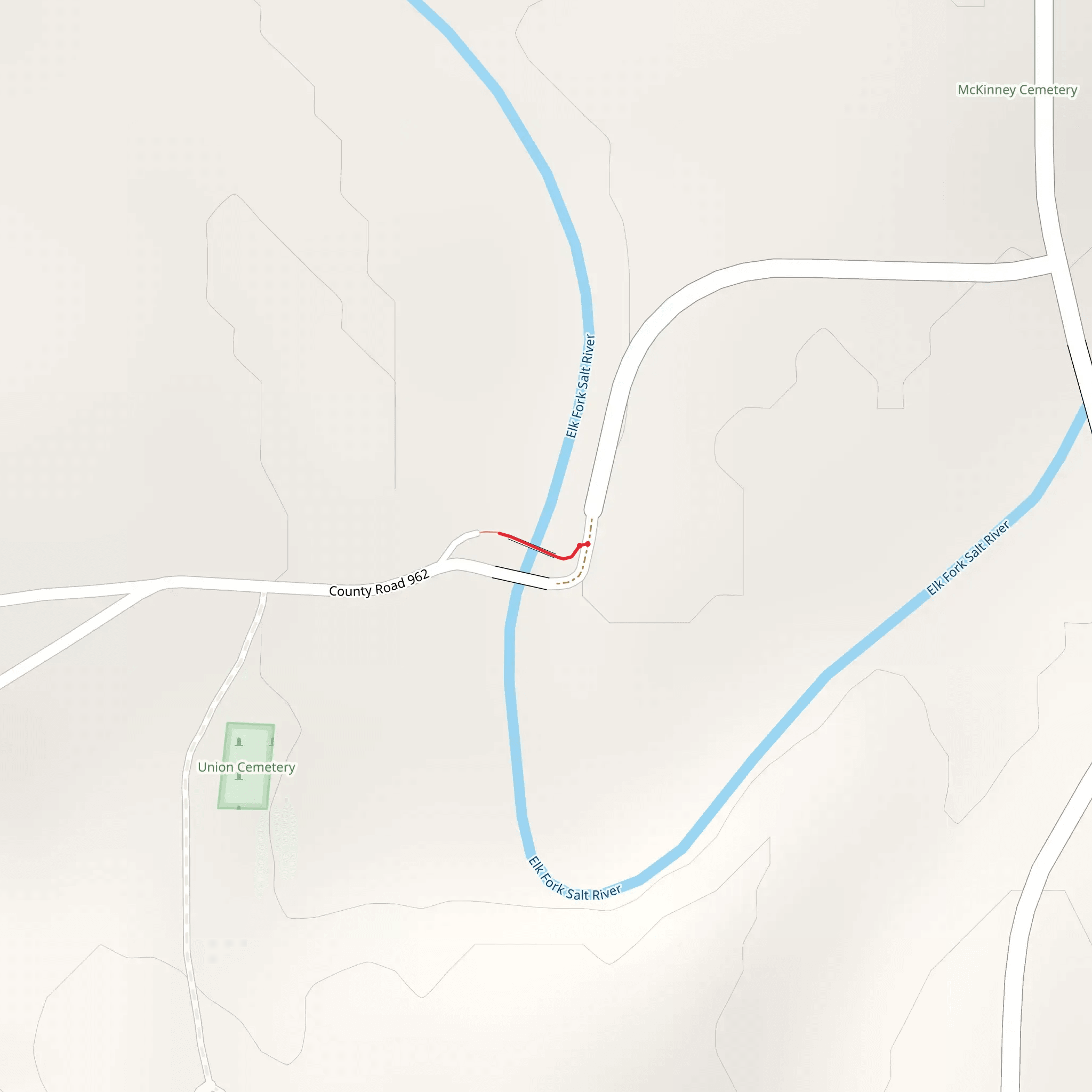 Union Covered Bridge mobile static map