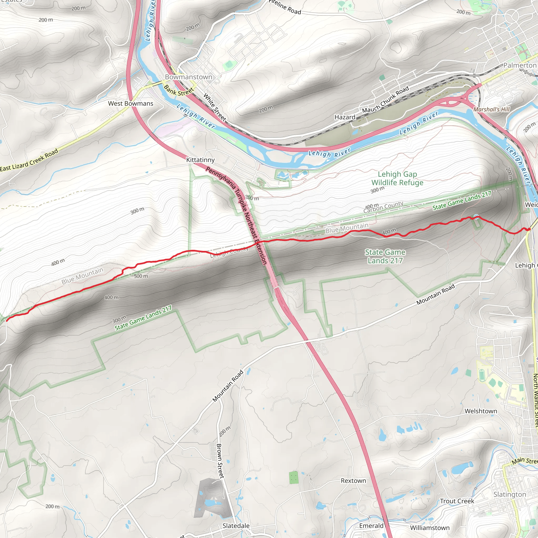 Woodpecker Trail mobile static map