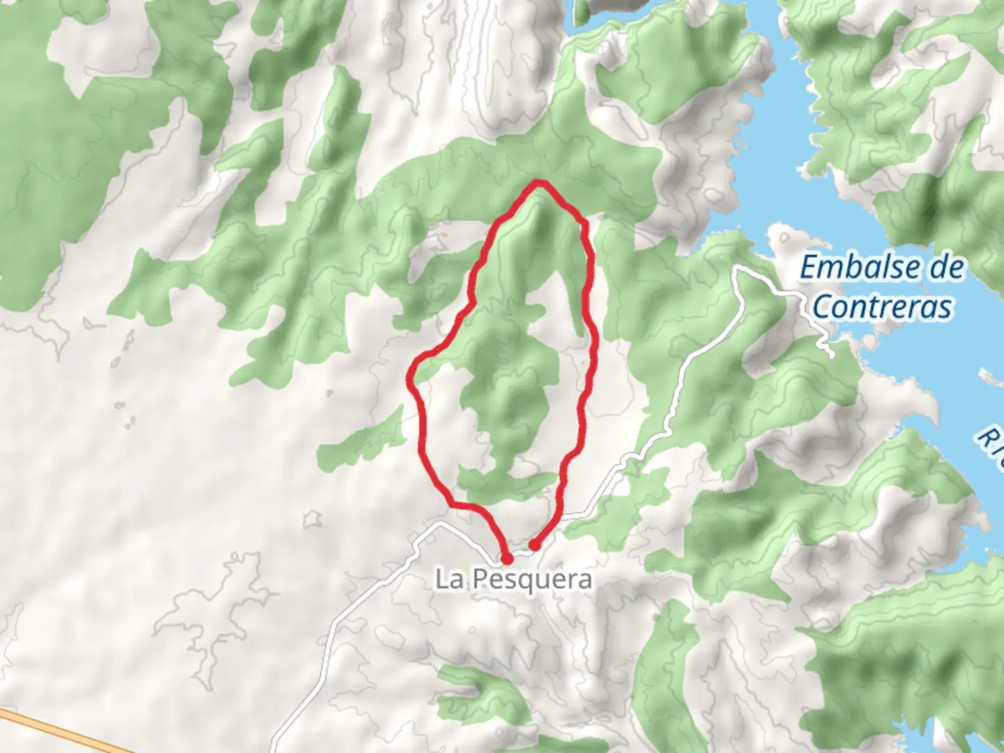 An image depicting the trail El Manco Trail PR CU 58 and its surrounding area.