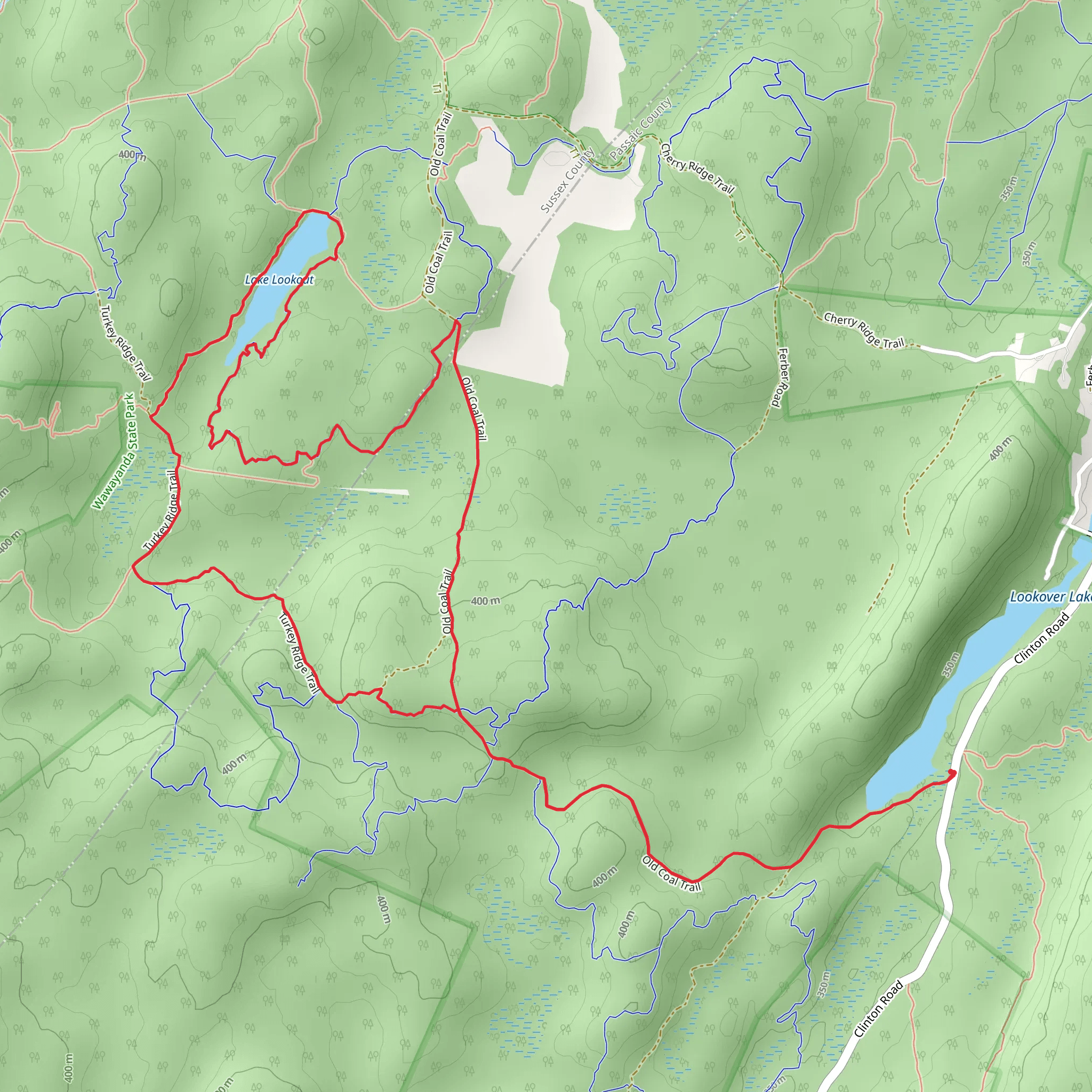 NJ State Long Trail and Hemlock - Load Loop mobile static map