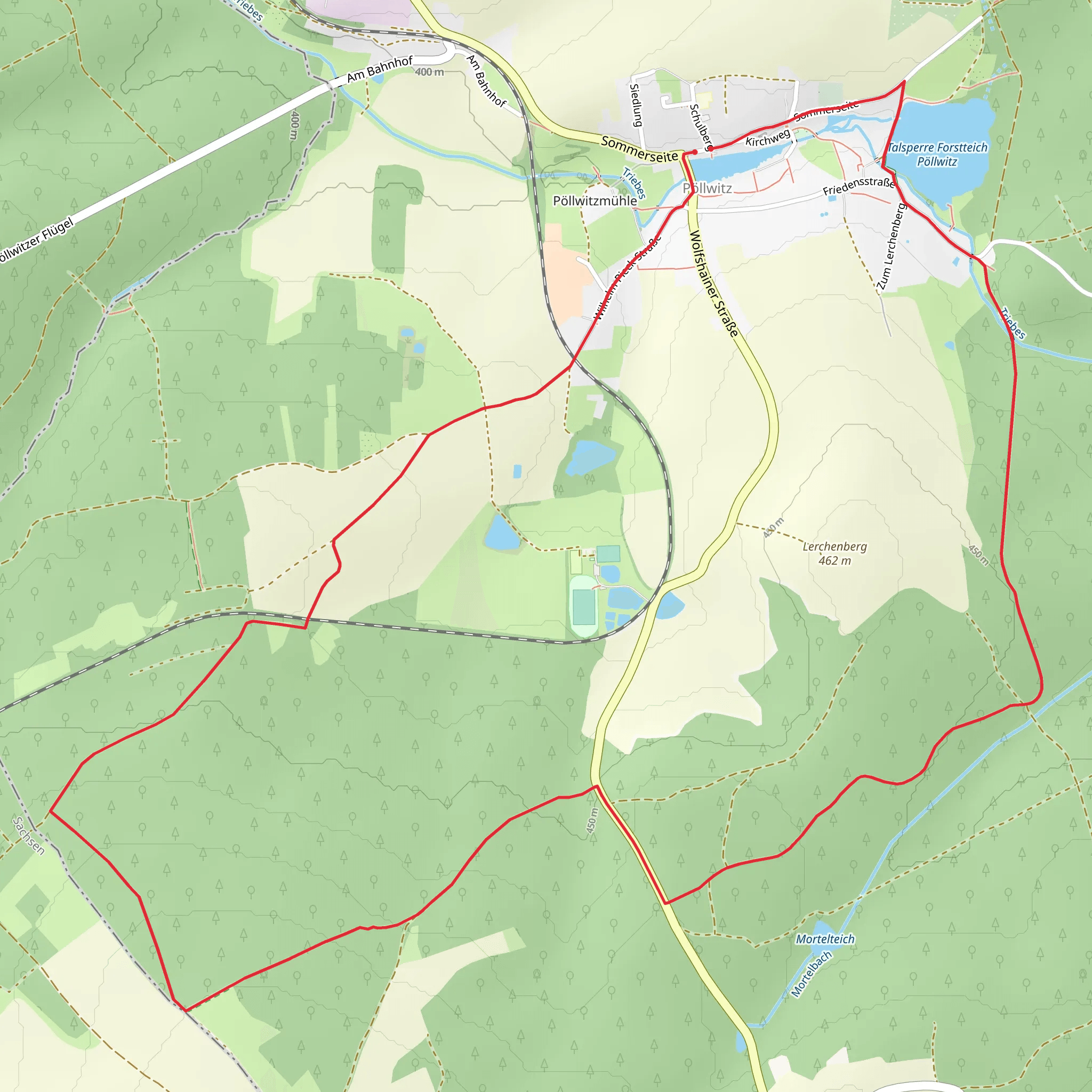 Triebes via Rundweg Sued mobile static map