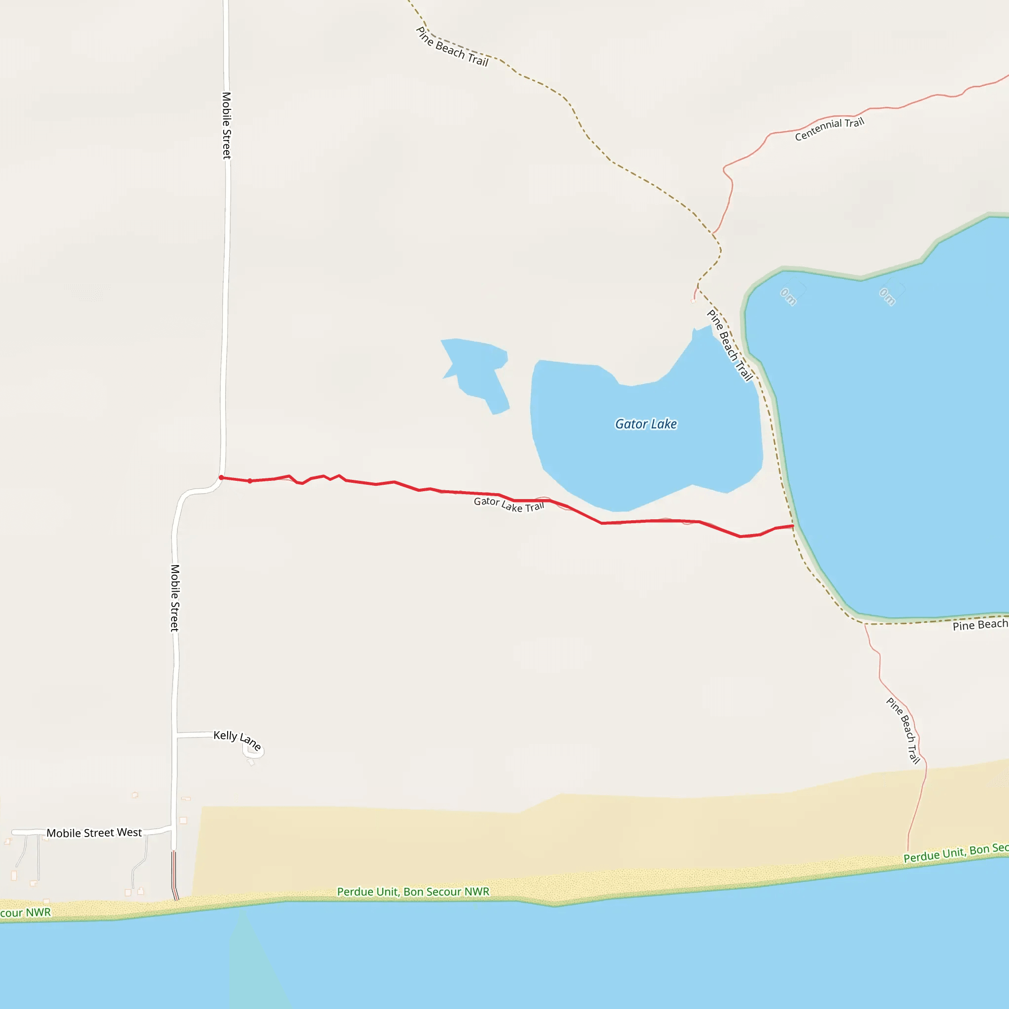 Gator Lake from Mobile Street mobile static map