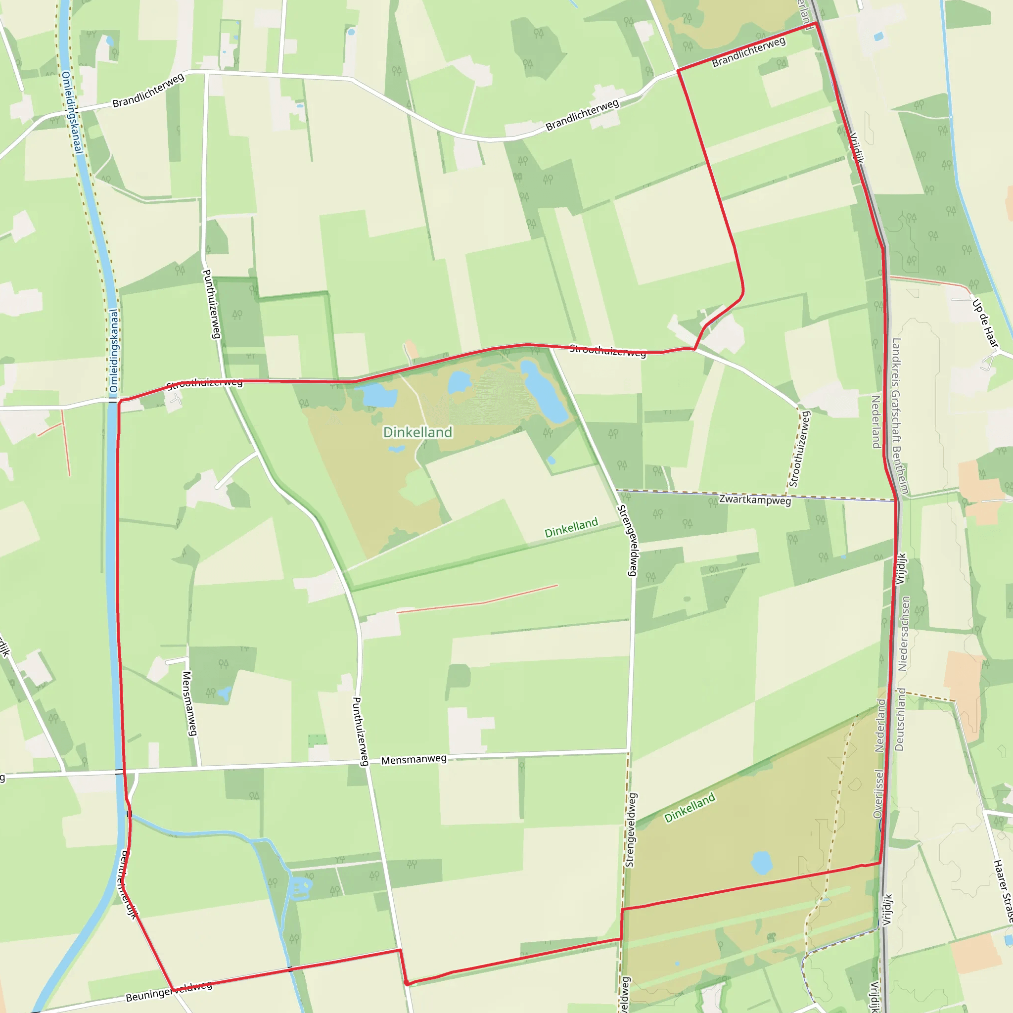 Stroothuizer Weg and Wegtersbrug Loop mobile static map