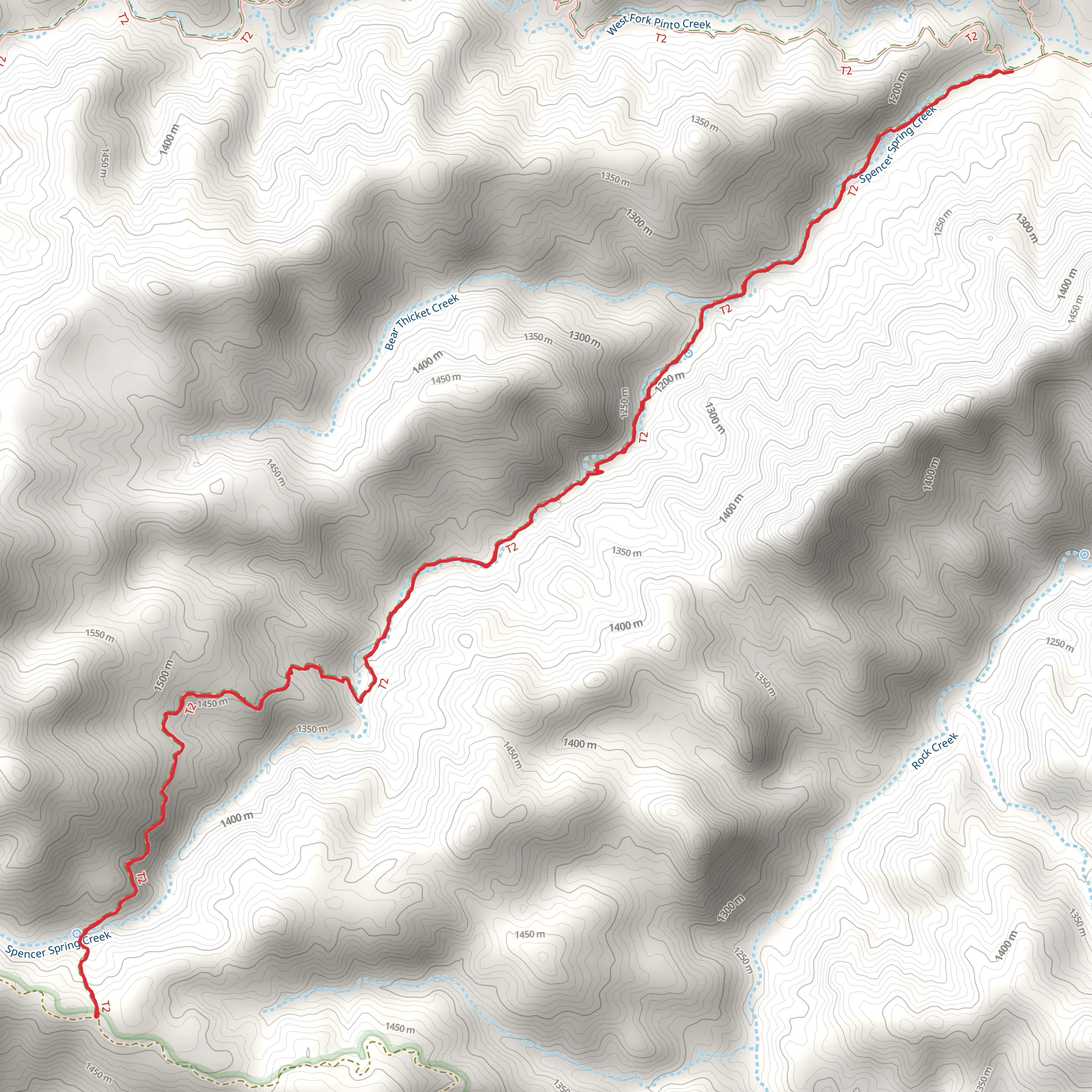 Spencer Trail mobile static map