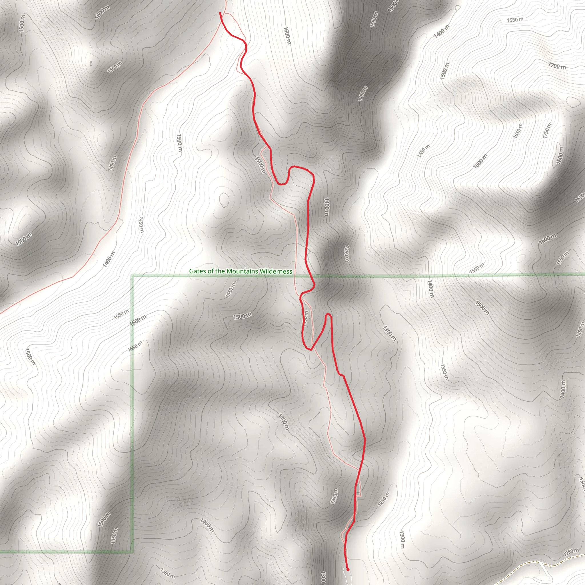 Hunters Gulch Walk mobile static map